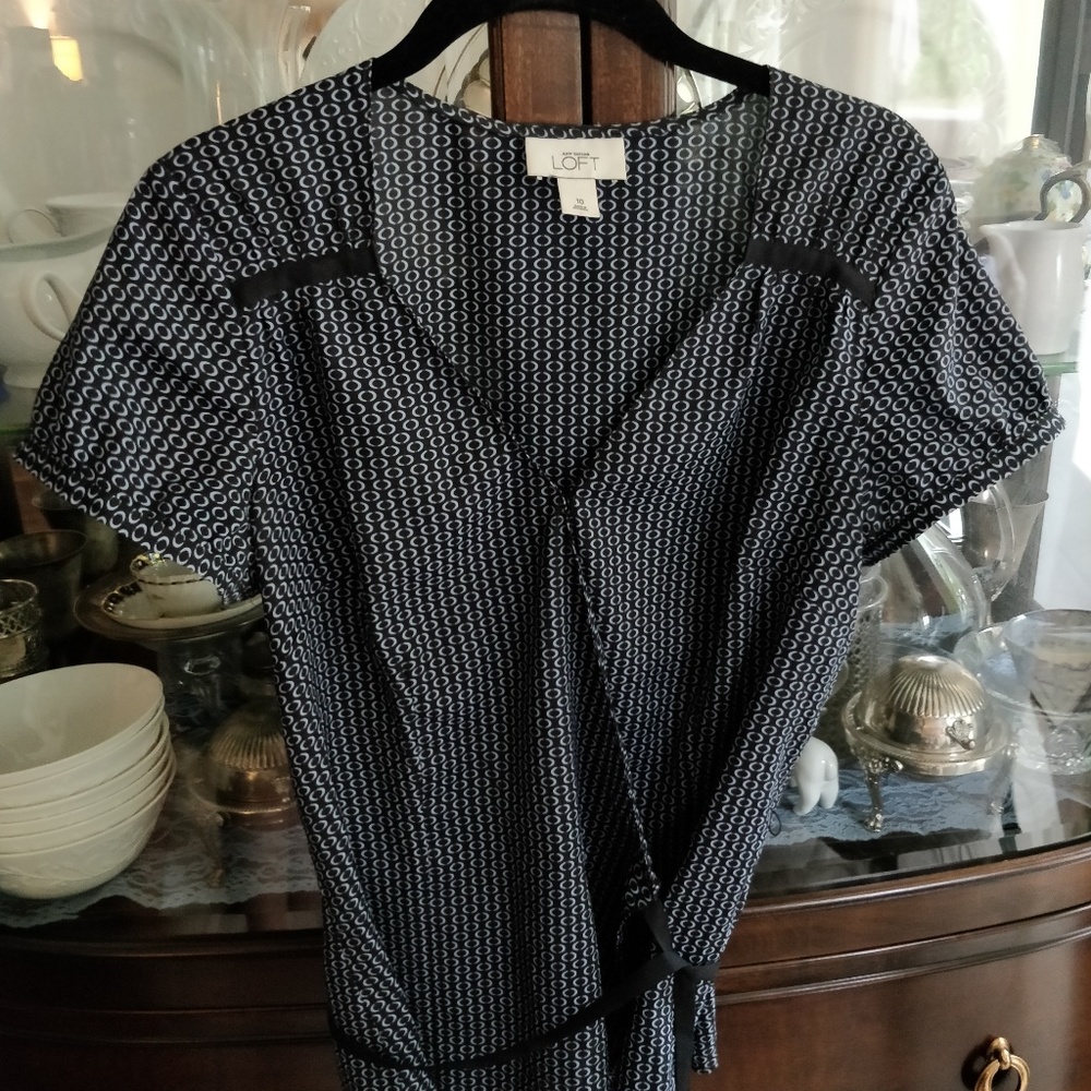 Loft wrap belted top 10